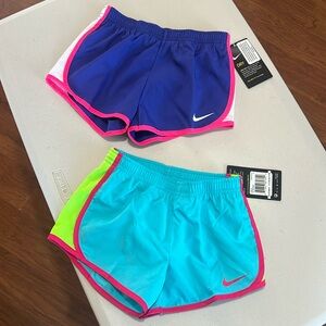 2-Nike girls dri fit shorts size 5
